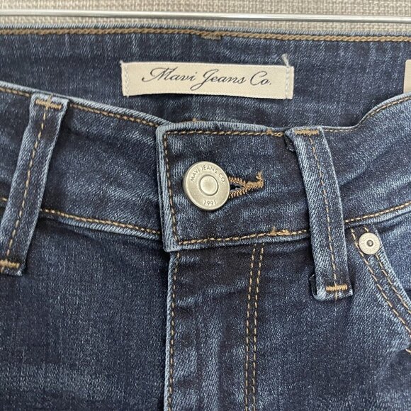 Mavi Niki Jeans Womens 25 Blue High Rise Straight Crop Ankle Raw Hem New - Picture 9 of 15